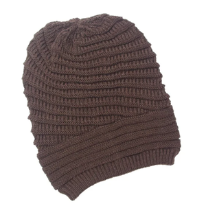 หมวกบีนนี่ถักลายผ้าซาตินสำหรับผู้หญิงและผู้ชายหมวกฤดูหนาวแบบนุ่มทำจากอะคริลิคสำหรับผู้หญิงและผู้ชายหมวกบีนนี่อบอุ่นสำหรับเดินทาง - Product Image 6