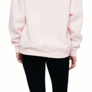 80% Cotton 20% Polyester Dropped Shoulders Pullover Style Cross Over Neckline Ribbed Hem and Cuffs Chilli <b>Red</b> Oversized <b>Hoodies</b> - Product Image 6