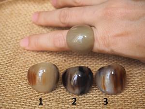 Buffalo Horn Ring Polished Party Ware Jewelry for Wedding Anniversary Hot <b>Sale</b> Color Natural Horn - Product Image 6