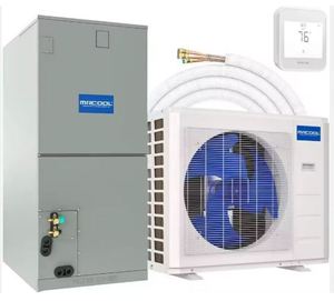 PRÊT À EXPÉDIER Système de pompe à chaleur centralisé à conduit de 2,5 tonnes 17 SEER2 Multiposition avec kit de conduites pré-chargeées de 35 pieds inclus pour installation DIY. - Product Image 3