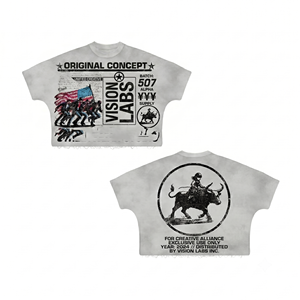 Camiseta 100% algodón para hombre, corte holgado, estampada, oversize, 280 GSM, algodón, corte cuadrado, negra, lavada, con gráfico. - Product Image 5