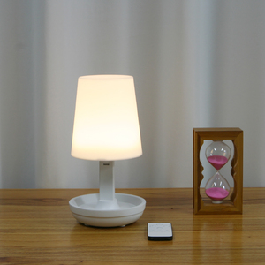 10-Level Brightness Adjustable LED Mood <b>Lamp</b>/Feeding <b>Lamp</b>/Mobile/<b>USB</b> Charging/Convenient Remote Control/Dim Timer White Plastic - Product Image 3
