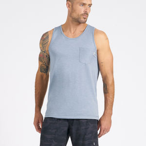 Camisetas sin Mangas de Rayón de Bambú con Bolsillo Delantero en el Pecho - Product Image 4