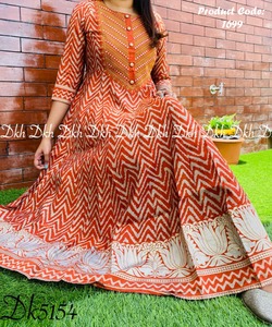 Ropa de fiesta festiva tradicional, bordado de Reyon Anarkali, proveedor largo, de compras en línea, la mayoría de tendencias - Product Image 5