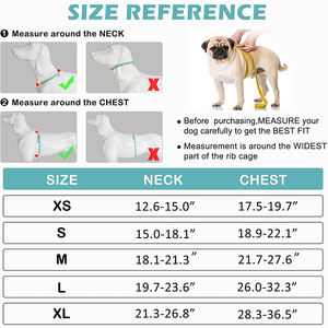 Harness Hewan Peliharaan Poliester Reflektif yang Dapat Disesuaikan, Empuk, Anti Tarik dengan 2 Pegangan Kontrol Mudah dan 2 Klip Tali, Grosir - Product Image 2