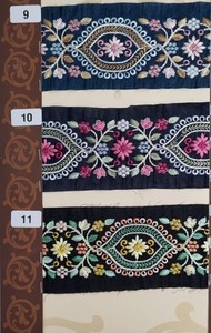 Custom Made 1.5 Inch Width Machine Embroidered <b>Ribbons</b> & <b>Laces</b> 100% Cotton in Various Designs Bright Colours for Wedding Dresses - Product Image 2