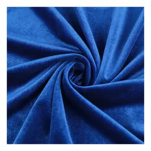 Новая Синяя бархатная ткань для мебели, бархатная ткань для одежды и домашнего текстиля