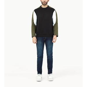 Sudadera de Manga Larga con Cuello Redondo para Hombre, Servicio OEM, Nuevo Diseño con Logotipo, Básica, Mezcla de Algodón, Color para Invierno - Product Image 3