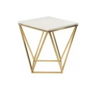 Top Trending Modern Design Silver Color Aluminum Side <b>Table</b> Coffee <b>Table</b> for Home Hotel Decoration Latest Model Living Room Use - Product Image 3