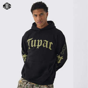 Fabricant Sweat à capuche DTG surdimensionné imprimé sur mesure Streetwear décontracté élégant 100% coton éponge épaule tombante Vente en gros Sweats à capuche pour hommes - Product Image 1
