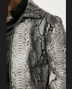 Nouveau top en cuir véritable en peau de mouton à la mode veste mince à boutons demandée veste de moto à séchage rapide en cuir d'agneau pour hommes garçons - Product Image 3