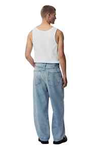 บริการตัดเย็บเสื้อผ้าบุรุษตามสั่ง ผ้าระบายอากาศความหนาแน่นสูง กางเกงยีนส์เดนิมขายส่งรุ่นใหม่ - Product Image 2