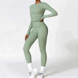 Marque privée Leggings personnalisés Sport Fitness femmes grande taille sans couture pantalons de Yoga serrés vêtements de sport personnalisés - Product Image 3