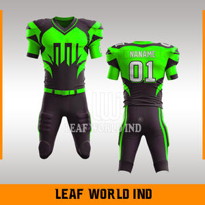 Ensemble d'uniformes complets personnalisés de football américain avec impression par sublimation Service OEM du fabricant de vêtements de l'équipe Vente en gros - Product Image 5