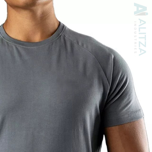 Organic Cotton Boxy Fit Custom Print Logo Design Unisex Drop Shoulder Hip Hop Style Men's T-shirts - Product Image 6