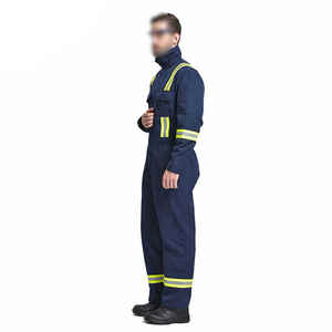 Uniformes de Seguridad Fluorescentes Impermeables de Poliéster Resistentes a las Llamas, Ropa de Trabajo Reflectante para Hombre, Overoles Ignífugos para Minería - Product Image 5