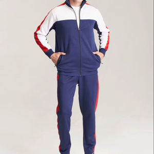 ชุดวิ่งฤดูหนาวแบบกำหนดเอง เสื้อแจ็คเก็ตและกางเกงจ็อกเกอร์สองชิ้น ระบายอากาศ แห้งเร็ว น้ำหนักเบา ผลิตจากโพลีเอสเตอร์ สำหรับผู้ชาย - Product Image 2