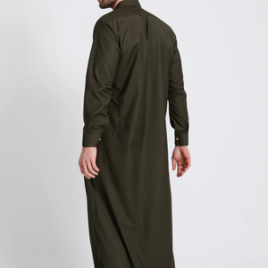 Thobe islamique pour hommes grande taille, best-seller, avec poches latérales, en coton respirant, léger, style vintage, vente en gros - Product Image 5