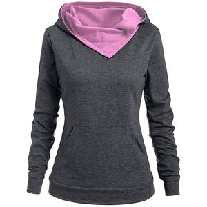 <b>Top</b> Quality Trending Design Cotton Fleece Sweatshirts Long Sleeve Pullover Hoodie With Pocket Women's OEM Service - Product Image 4