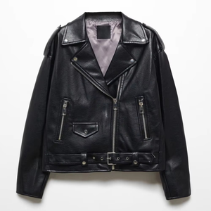 Chaqueta de Cuero para Mujer, Nueva, Transpirable, Último Diseño, Moderna, de Alta Calidad, Chaqueta de Cuero de Lujo, Ajustada - Product Image 1