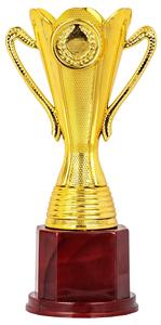 Gold Plated Metal Award <b>Trophy</b> Cup For First Place Winner And Sports League - Product Image 2
