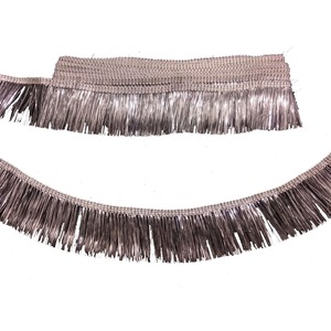 Flecos de hilo de seda con borlas de lingotes de lujo más vendidos, flecos trenzados de hilo de satén de 100cm de largo para bolsos, ropa, textiles para el hogar - Product Image 6