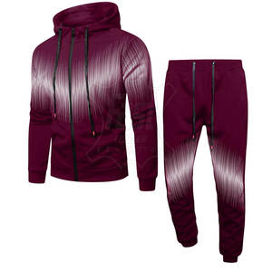 Ensemble Athleisure de Luxe pour Hommes avec Marquage Personnalisé, Ensemble de Survêtement Haute Couture pour Hommes, Veste à Fermeture Éclair Tendance, Jogging - Product Image 1