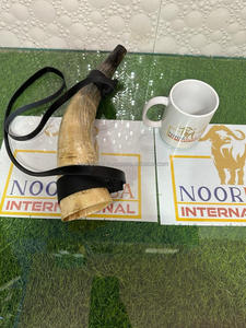 แตรวัว แตรเป่า ไวกิ้ง แตรเสียงอาเกตธรรมชาติ ขัดเงาด้วยเข็มขัดหนัง - Product Image 5