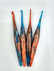 Agujas de Ganchillo de Resina Epoxi Verde, Ergonómicas, con Mango Suave, Duraderas, de 13 cm de Longitud, para Tejer a Mano - Product Image 4