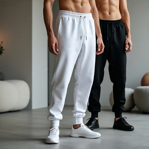 Vêtements de sport Streetwear en coton polaire Pantalons de jogging délavés à l'acide Pyjama pour hommes - Product Image 6