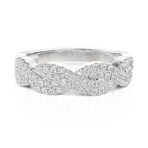 Jeulia Adjustable Gold Plated Children's Religious Eternity Wedding Band <b>Ring</b> - Product Image 1