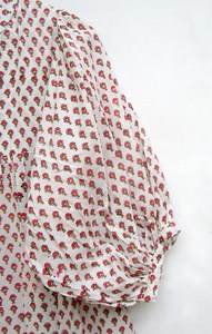 Muy recomendado marfil en capas Maxi con volantes mangas completas Slit elegante Maxi vestido para mujeres por exportador indio artículos personalizados - Product Image 4