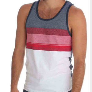 เสื้อกล้าม100% ผู้ชายผ้าคอตตอนย้อมสีและแห้งเร็วมาใหม่โลโก้ตามสั่ง - Product Image 5