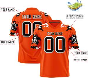 Camisetas de equipo de fútbol de escuela secundaria Ajuste personalizado con logotipos bordados Poliéster duradero Fabricante OEM - Product Image 2