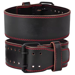 Ceintures de gymnastique personnalisables en cuir de vachette pour hommes Ceinture d'haltérophilie en cuir pour la musculation - Product Image 3