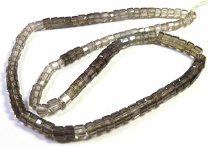 ลูกปัดควอตซ์สีน้ำตาลควันคุณภาพสูง ขนาด 4.5-6 มม. อัญมณีธรรมชาติเจียระไนทรงรอนเดล 16 นิ้ว สำหรับทำจี้และสร้อยคอ อัญมณีจากแกลบี - Product Image 6