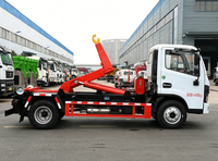 Camion à ordures détachable Dongfeng 4X2 de bonne qualité avec benne pour déchets de construction