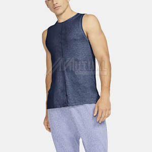 Camiseta sin mangas informal para hombre más vendida, 100% algodón, Etiqueta Privada, ropa de gimnasio transpirable, Camiseta de punto de secado rápido al por mayor - Product Image 6