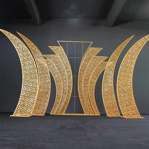 Cadre de toile de fond de mariage asiatique moderne et classique, découpe au laser, fibre de verre, couleur personnalisée, décoration d'événement, provenant d'une usine britannique - Product Image 6