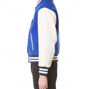 Vente en gros de manches en cuir brodées en chenille Veste Letterman Varsity pour hommes de haute qualité pour l'hiver sur pied - Product Image 3