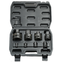 Kit d'adaptateurs pneumatiques 8 pièces, avec manchons, pour la réparation et l'entretien ménagers. Boîte à outils de réparation spéciale. Pratique.
