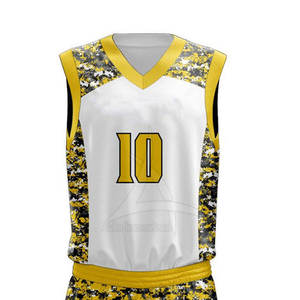 Ensemble d'uniformes de basket-ball personnalisés respirants de haute qualité, taille plus, manches courtes, taille adulte, uniformes de mode - Product Image 6