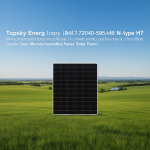 Panel Solar Monocristalino de Doble Vidrio HJT Tipo N Topsky Energy JAM72D40-595/MB - Product Image 3