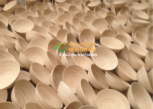 Bol et cuillère en bambou écologique de haute qualité/bol et cuillère en bambou/bol en Fiber de bambou au Vietnam - Product Image 2