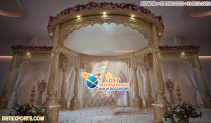 Rajwada-Mandap de bollwood blanco para eventos de boda, pilares de bollwood increíble, Mandap DE BODA UK, decoración de boda, gran FRP - Product Image 2