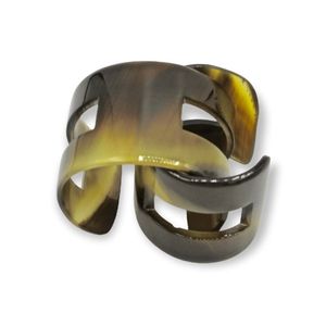 Bracelet en corne de boeuf naturelle poli fait à la main bijoux de mode pour femmes accessoire d'artisanat traditionnel d'artisans indiens - Product Image 2