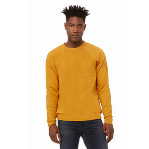 Sudadera con capucha Bella + Canvas 3901 Forest Fleece Unisex Soft Raglan Crew Neck con diseño de logotipo personalizado bordado para invierno - Product Image 4