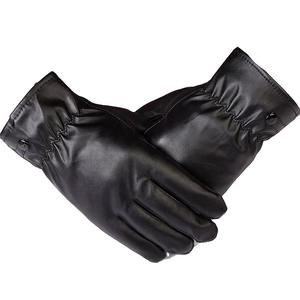Fashionable Winter Warm Genuine Sheepskin Leather <b>Gloves</b> for Men Comfortable Dressing <b>Gloves</b> <b>Touchscreen</b> Plain Daily/Casual - Product Image 2