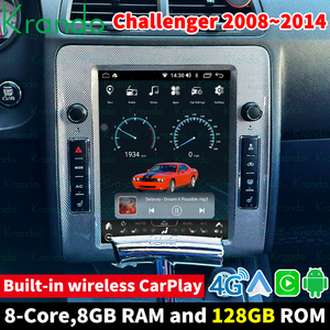 10.4 ''tesla Mô Hình Android đơn vị đứng đầu cho Dodge Challenger 2008-2014 xe đài phát thanh Navigation <span class=keywords><strong>Auto</strong></span> stereo không dây Carplay 4 gam GPS DSP - Product Image 3