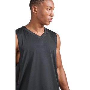 Nouveau design, vente chaude, débardeurs pour hommes en polyester/coton, coupe ajustée, style streetwear, écologiques, respirants, personnalisables, unis - Product Image 4